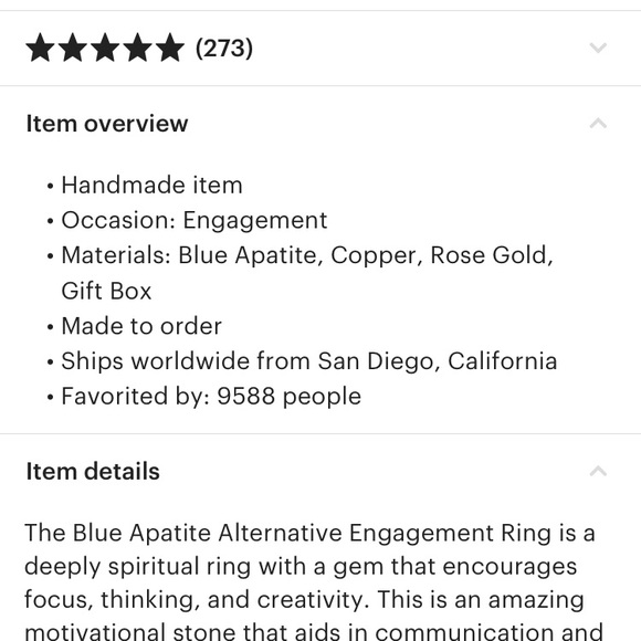 Handmade ring by etsy seller. Raw rock. - Picture 4 of 5